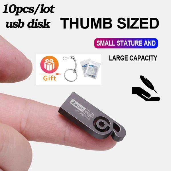 Sürücüler 10 PCS/LOT METAL MEMORIAS USB Stick Orijinal 128GB Pendrive 64GB Flash Sürücüler Kalem Sürücüler 256GB USB Flash Drive Free Ship U Disk