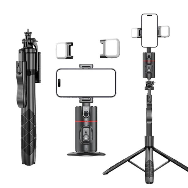 Gimbals automatische Gesichtsverfolgung Telefonhalter Gimbal Stabilisator für Telefonaufnahmen Halter 360 Rotary Live Vlog Videoaufnahme Selfie Stick