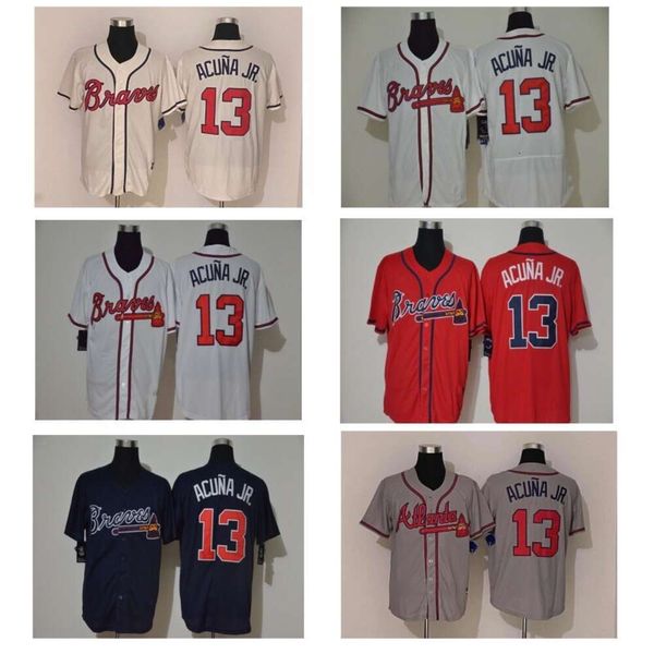 Baseball -Trikot -Trikot Braves 13# gestickt