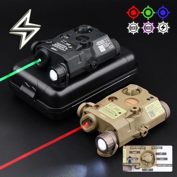 Luzes tactical airsoft uhp um peq15 la5c peq15 vermelho ponto verde azul laser indicador sf lanterna stefir m600 m300 armas scout luz de escoteira