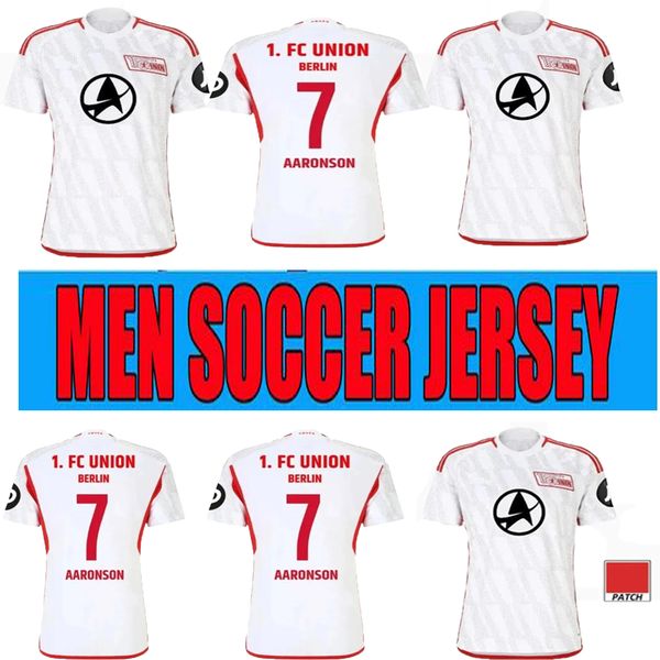 CUP 24/25 Union Berlin Mens Soccer Jerseys AARONSON FOFANA BECKER KRAL KHEDIRA LAIDOUNI BEHRENS KHEDIRA DIOGO LEITE DOEKHI Football Shirts T home away third