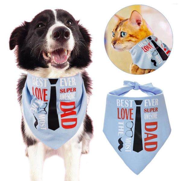 Vestuário de cachorro bandana algodão letra fofa lenço de estimação laço de gato colar quadrado gato samll middle grande helicha de produtos