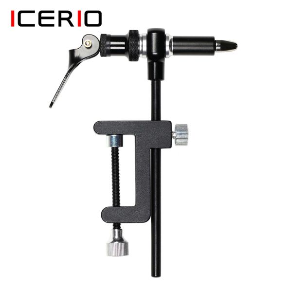 Acessórios ICERIO Fly Tying Bision Tool Safety segurando o gancho de pesca CClamp amarrando com mandíbula endurecida de aço