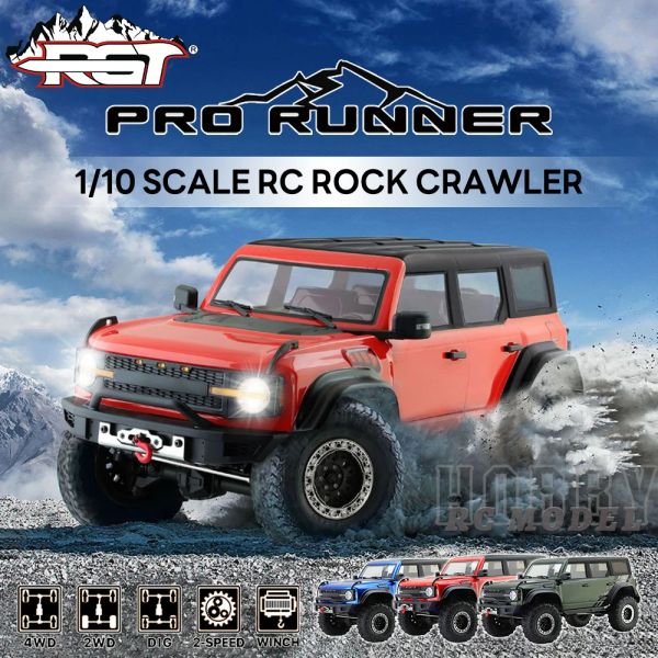 Cars New RGT EX86130 PRO RUNNER 4X4 RTR 1/10 RC Simulato Modello di controllo elettrico Modello CARWLER CARWLER CRAWLER ADULTI PERSONAMENTI BAMBINI