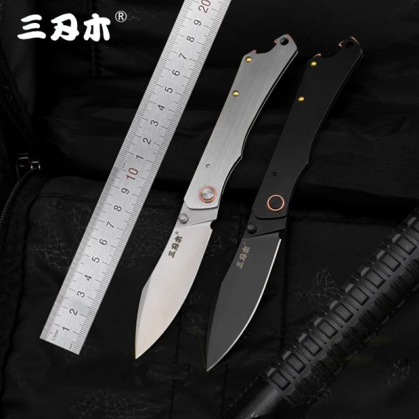 Werkzeuge Sanrenmu 9306 Taschenklappmesser 8CR14Mov Blade Edelstahl Mini Outdoor Camping Überleben Taktisches Werkzeug EDC Cooles Messer Neu