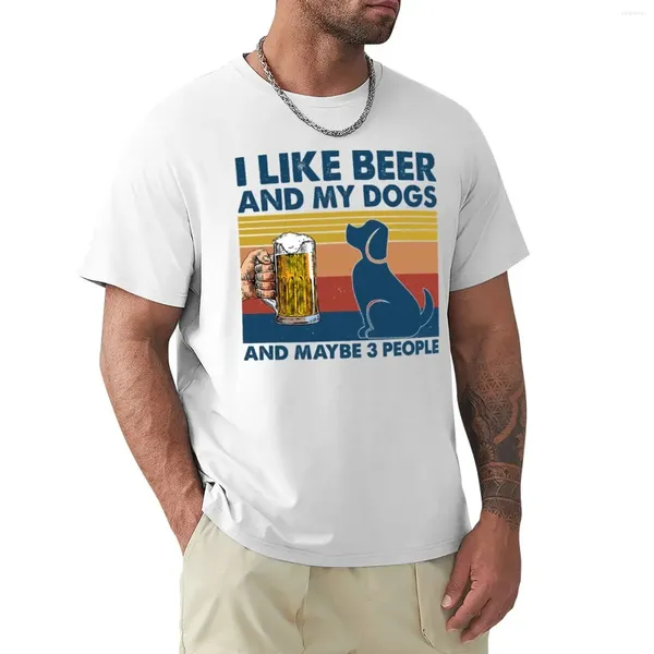Erkek Polos Ben Bira Seviyorum Köpeklerim Belki 3 Kişili İçen T-Shirt Funnys Anime Erkek Giysileri