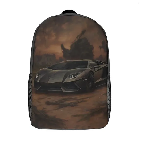 Zaino per auto sportive di lusso Mystic Gothic femmina in poliestere in stile esterno zaino grande zaino da scuola elegante