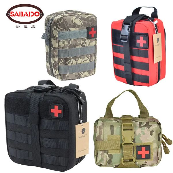 Bolsas táticos de primeiros socos de socos de manchas de manchas molle gancho anfíbio kit médico ao ar livre emergency EDC ROPAWAY Sobrevivência IFAK