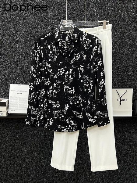 Camisas casuais masculinas Design estrelado de ponta de manga longa moda de chiffon 2024 primavera no verão da moderna camisa floral masculina