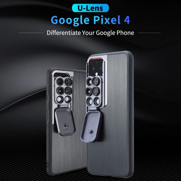 Filtri Custodia per telefono Ulanzi Ulens con 1 lente multipla per Google Pixel 4 pixel 4xl10x 20x macro/doppio/largo angolo/obiettivo fisheye