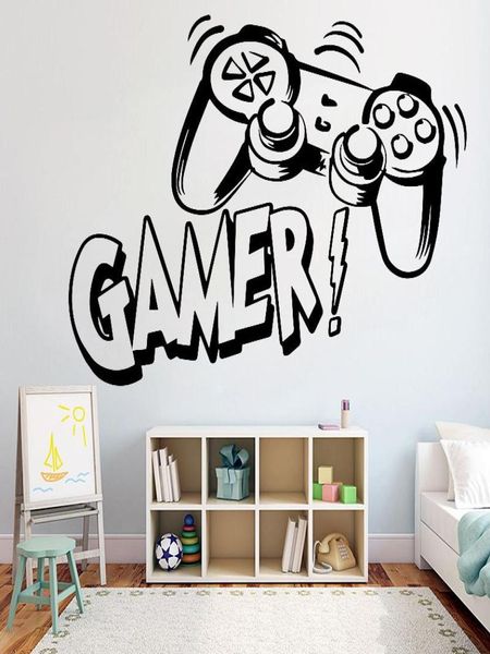 Adesivi a parete PS4 Gamer Decal per bambini Decorazione della camera Video videogioco camera da letto arte murale3220850