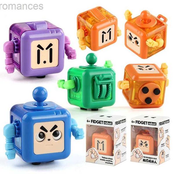 POETTO DI decompressione Funny Big Eyes Robot Cube Toys Decompressione Toys 6Side giocattoli giocattoli giocattoli Stress Relief Relief per bambini D240424