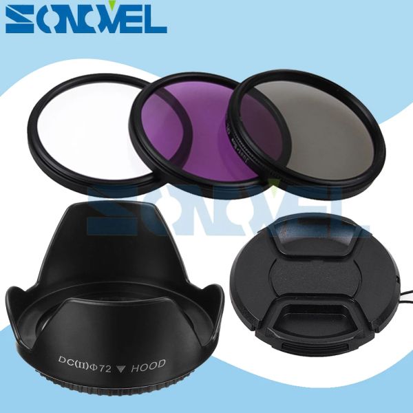 Фильтры 72 мм UV Cpl Fld Lens Filter Kit Kit+Cap -Cap+Flower Lens Cood для Sony A7 A7II A7R A7S A7RII A7SII A9 FE 24240 мм/70200 мм F/4 GOSS