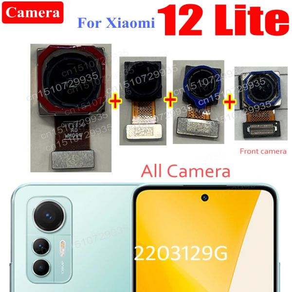 Kabel Original vorne zurücker vorne Kamera für Xiaomi Mi 12 Lite Selfie Frontal Big Backside Heck hinten mit Weitwinkel -Makrokamera Flex Kabel