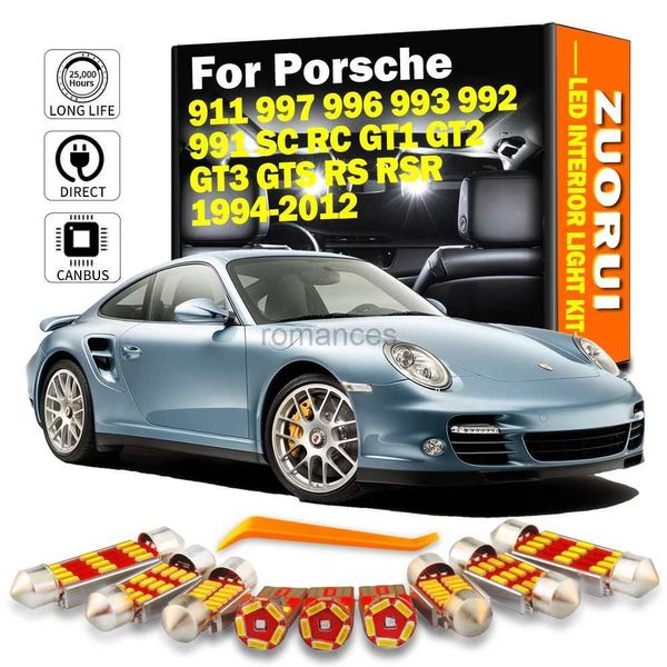 Electric/RC CAR Zuorui Canbus Светодиодный набор для внутреннего света для Porsche 911 997 996 993 992 991 SC RC GT1 GT2 GT3 GTS RS RSR CAR Accessories 240424