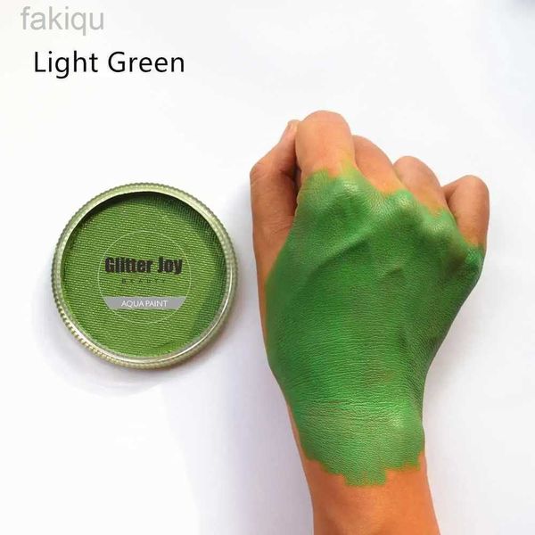 Краска для тела светло -зеленый 30 г/ПК активировал чисто светло -зеленая лицо краски для корпуса в костюме.
