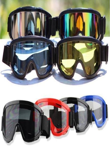Óculos de esqui à prova de vento lente PC com moldura TPU Motocross óculos à prova de areia Esportes Fluxo tático de ar levemente óculos de esqui cores Disponível8421085