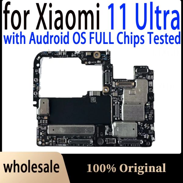 Anten% 100 Xiaomi için Orijinal Ana Pano 11 Yongalı Ultra Anakartlar Flex Kablo Firmware 256GB 512GB Xiaomi 11 Ultra