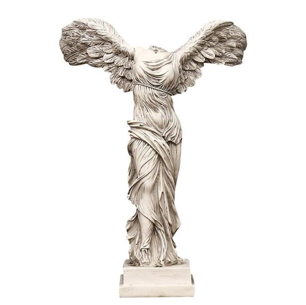 Europäische Siegesgöttin -Figuren Skulpturharz Crafts Home Dekoration Retro Abstract Statues Ornaments Business Geschenke 2108273080691