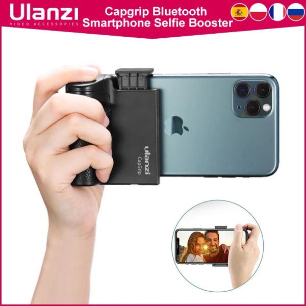 Attacchi Ulanzi Capgrip Wireless Bluetooth Smartphone Selfie Booster Holoster Grip Telefono Stiphish Horter Otturatore Rilascio 1/4 VITE