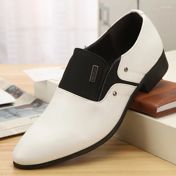 Sıradan Ayakkabı Mazefeng Erkekler Patent Deri Konforlu Ayakkabı Chaussures Flats Tembel Zapatos Hombre