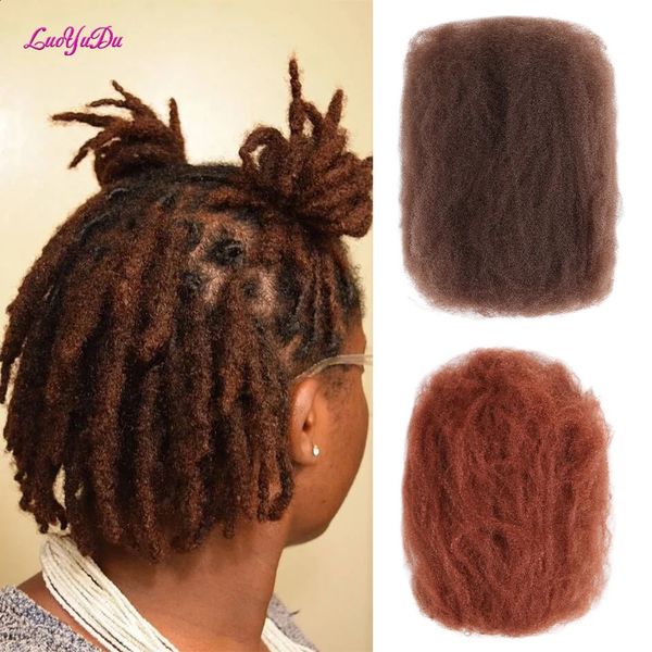 Capelli intrecciati sintetici ricci afro Kinky per buoni duri fai -da -te cosplay da 10 pollici 50 g/pezzi per dreadlocks Twist Treids Hair 240409