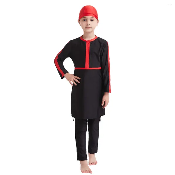 Abbigliamento etnico modesto per bambini musulmani abiti da nuoto da bagno costumi da bagno da bagno da bagno da nuoto islamico per bambini da bagno surf.