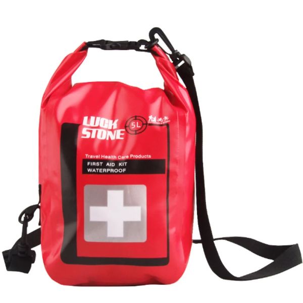 Sobrevivência Luckstone Outdoor Medical FirstAid Kit 5L ombro à prova d'água Mini sacos à prova d'água de emergência viagens