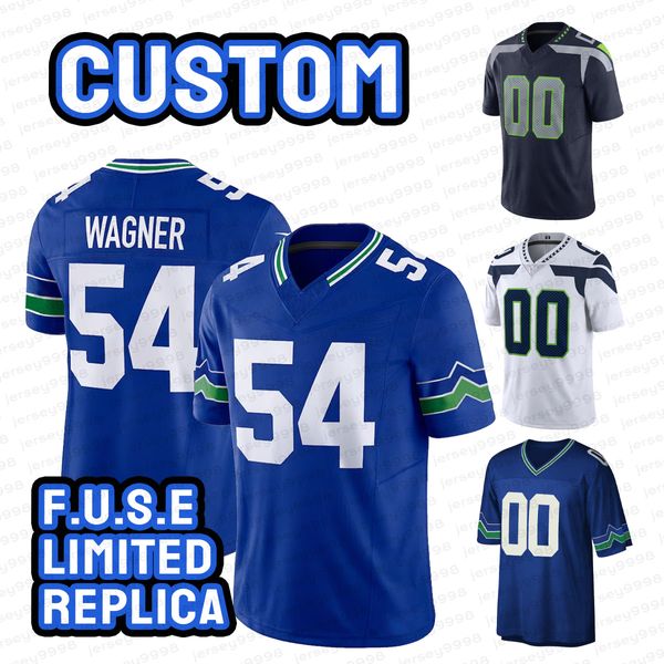 Jaxon Smith-njigba DK Jersey de futebol de Metcalf Devon Witherspoon Kenneth Walker Geno Smith Tariq Woolen Tyler Lockett Bobby Wagner Marshawn Legacy Réplica Jersey