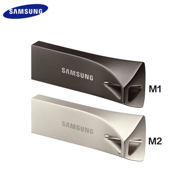 Drives Samsung U Disk USB Flash Drive USB3.0 Pen Drive Bar Plus Stick 64GB Оригинальный флэш -диск USB 128GB 256 ГБ металл для настольного ноутбука