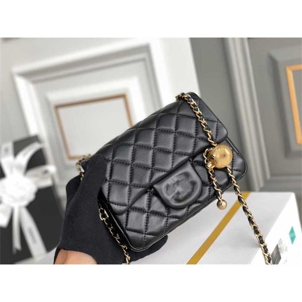 Tasche Tasche High Definition Fangpanzi Goldener Ball CF Xiaoxiangjia Ein Crossbody Small Square Lingge Kettenklappenabdeckung