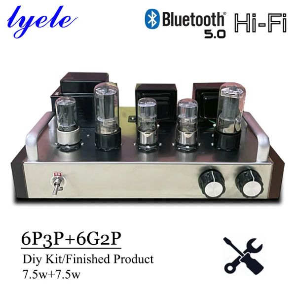 Amplificatore Lyele 6p3p amplificatore valvolare kit fai da te singleended classe A amplificatore di potenza Bluetooth il prodotto finito può scegliere 7,5 w * 2