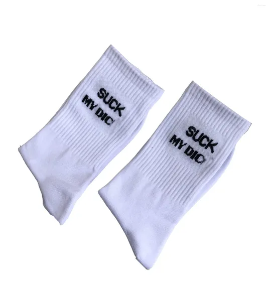 Herrensocken Mode weiß einzigartiger Designbrief sexy Männer bequem