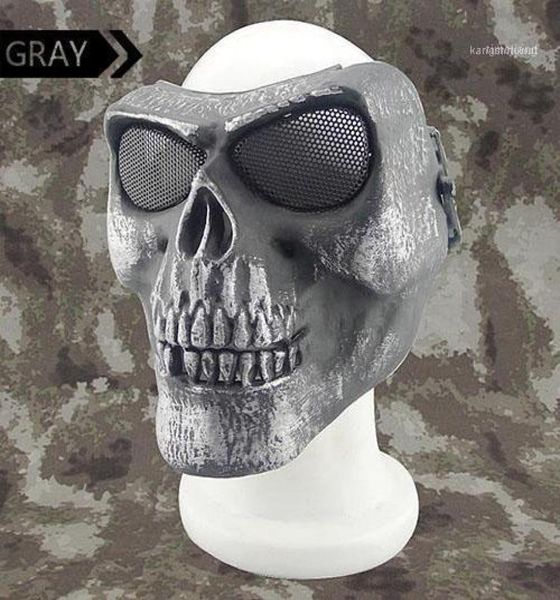 Maschera scheletro del cranio tattico immersione a faccia piena per la caccia all'aperto OS900453224998
