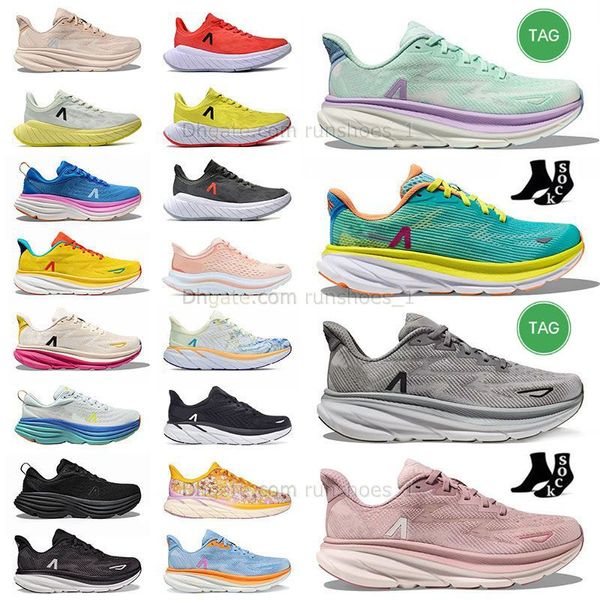 Sneakers Laufschuhe lila lila freie Menschen Mach Kawana Hk x2 Bondi 8 Leuchttütern winke Wolke Schwarze Clifton 9 Blumen Drucke Aqua Lime Light Trainer