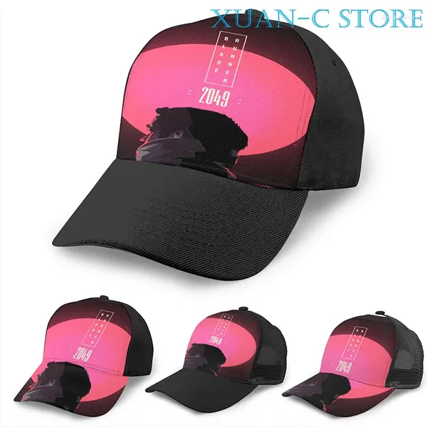 Caps de bola Blade Runner 2049 Cap (6) Homens Mulheres Moda em toda a impressão Black Unisex Hat adulto