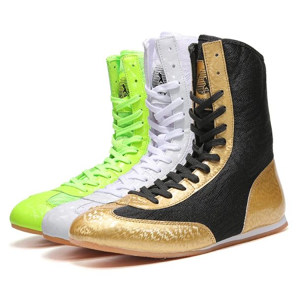 Stivali uomini donne wrestling scarpe da wrestling bambini traspiranti che combattono sneakers scarpe da boxer per esterni per ragazzi di lusso boots boxing stivali da boxe