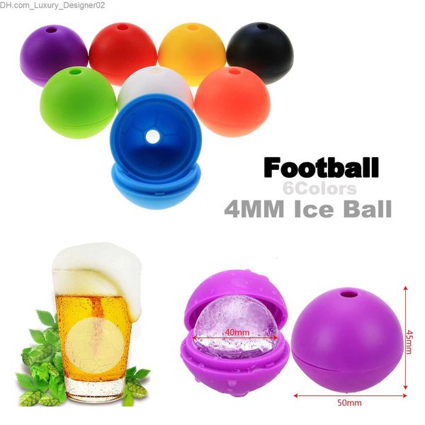 Strumenti per gelati da calcio a guscio a guscio singolo produttore di hockey su ghiaccio silicone stampo gelatino whisky whisky cocktail cubetto cubetto cucina strumento fai -da -te q240425