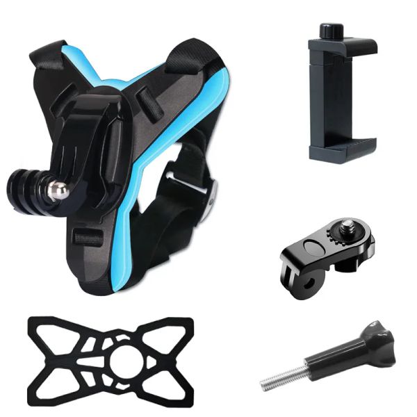 Аксессуары мотоциклетный шлем подбородок для GoPro Hero 12 11 10 9 8 7 6 5 Держатель Action Sports Camera Motorcycle Stander Go Pro аксессуар