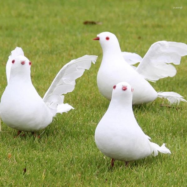 Gartendekorationen Künstliche Simulation Friedensschaum Feder Vögel Hochzeit Handwerk Orament