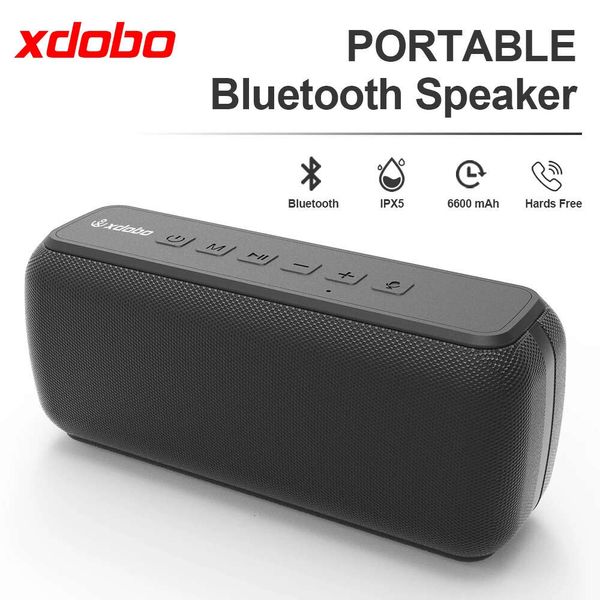 6600MAH XDOBO X7 50W Bluetooth Altoparlante Bluetooth Player audio portatile IPX5 Sound Box Wireless Subwoofer Wireless BOOMBOX TF Scheda Aux