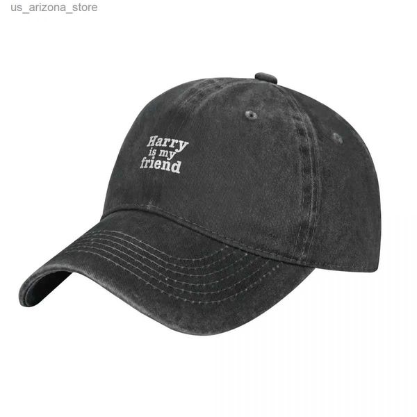 Ball Caps Гарри мой друг.Ковбойская шляпа горная шляпа для пикника военная шляпа мужчина дизайнер -дизайнер Q240425