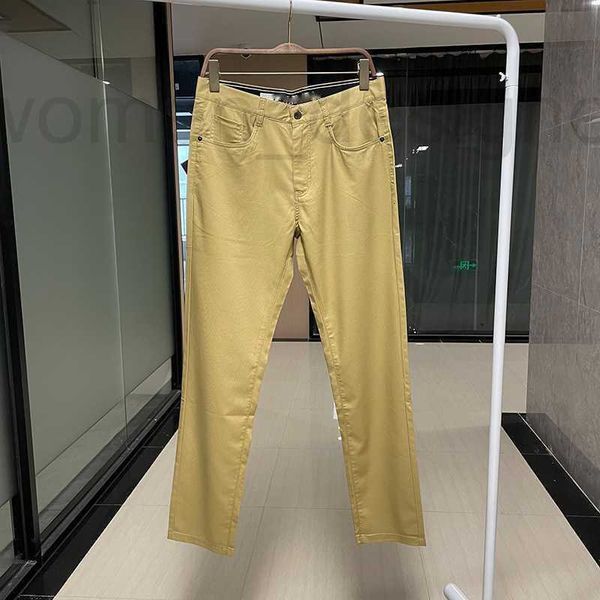 Pantaloni da uomo designer maschile twill pile in tessuto in cotone business a cinque borse gamba dritta gamba khaki pantaloni casual ozbt