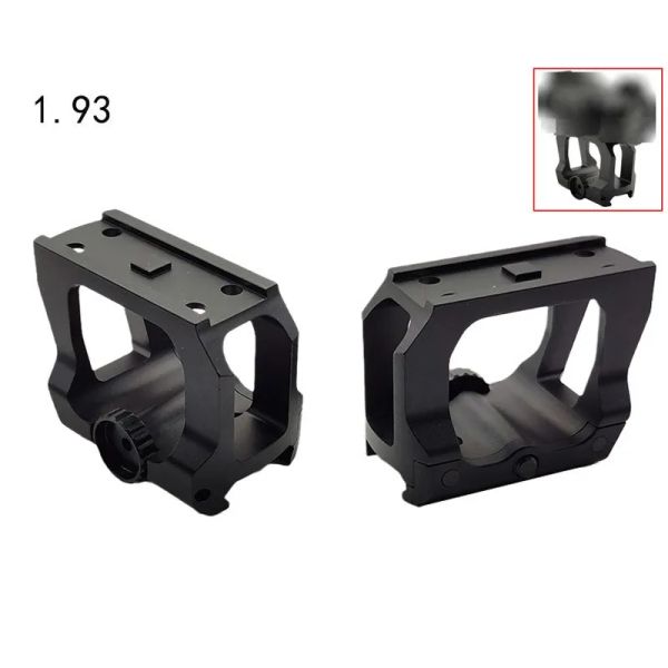 Zubehör Taktischer Sprung QD -Halterung für Micro Red Dot Sight 1,93 -Zoll -Optikmitte -Zeilenhöhe Fit Weaver Picatinny 20mm Schiene CNC Aluminium