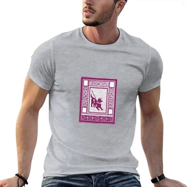 Polos da uomo Cave Canem Pompeii T-shirt da vino per canine Sports T-shirt Shirt per asciugatura rapida Mens Camichi