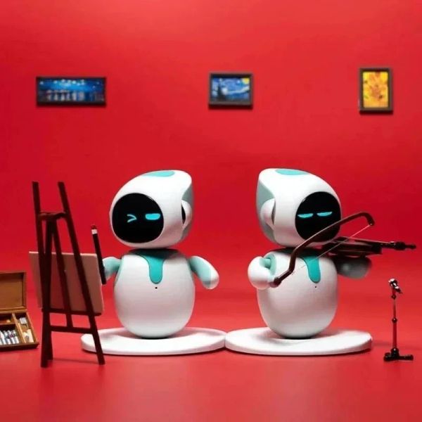 Giocattoli non hanno bisogno di wifi e bluetooth eilik robot intelligente interazione emotiva interazione ai puzzle giocattolo elettronico desktop robot