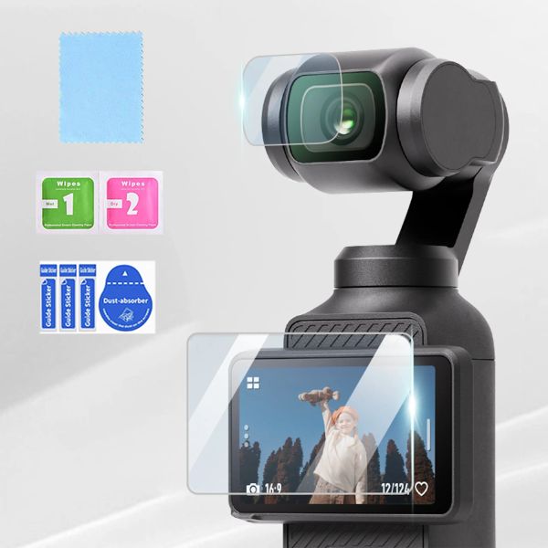 Vetro temperato Gimbal 9H HD per DJI Osmo Pocket 3 Protettore schermo per DJI Pocket 3 Gimbal Fotocamera Le lente Proteggi Accessori in vetro