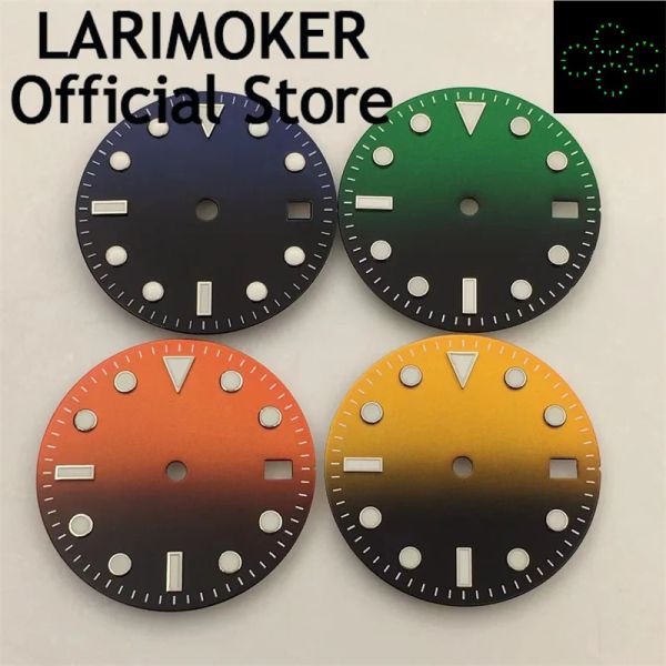 Часы Larimoker 29 мм Blue Balck Green Balck Yellow Balck Watch Dial