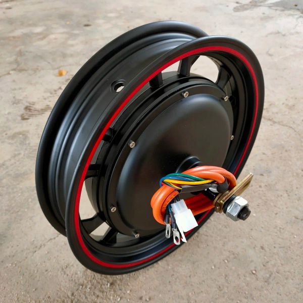 Teil 16inch 48v60v72v1500W BLDC Motor für Elektrofahrrad -Dreirad -Scooter -Umwandlung Teile 3hausen Scheibenbremsen benötigen Fork -Öffnen 200 mm