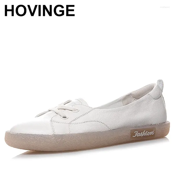 Sapatos casuais Spring Camada de vaca Músculo macio de sola feminina de couro genuíno pequeno single branco pequeno para mulheres